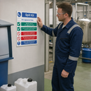 Non-Aggressive Fluids Spill Kit Sign for Safety Awareness