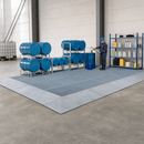 Galvanised Steel Spillage Decking with Grid, 2000 x 1000 x 123mm, 450kg Wheel Load, 230 Litre Containment, for Safe Liquid Storage