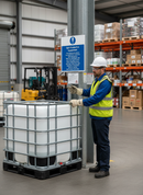 Premium Spill Protective Equipment Sign - Self-Adhesive Vinyl or Rigid Plastic, High Gloss Finish, Brightly Coloured for Workplace Safety | UK