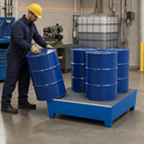2mm Steel Spill Pallet for 4 x 200 Litre Drums