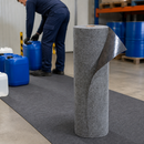 2-Ply Polyester & Polypropylene Floor Protection Roll, 100 cm x 30 m, Liquid-Tight PE Coating, for Heavy-Duty Use