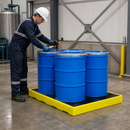 4 Drum Sump Floor for Safe Storage of Drums (1675mm x 1260mm x 150mm)