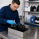 20 Litre Stainless Steel Spill Tray for Small Containers, Compact Design, for Safe Storage of Hazardous Materials