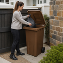 240 Litre Brown Wheelie Bin for Easy Waste Management
