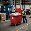 Premium 660 Litre Heavy Duty Wheelie Bin with Four Rubber Tyres for Waste Collection and Storage | COSHH | UK