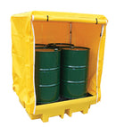 Dark Slate Gray Covered Spill Pallet For 4 x 205ltr Drums