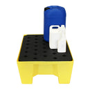 Light Goldenrod Spill Tray On Legs With Grid General Purpose 70ltr Bund