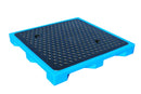 Dark Slate Gray 4 x 205 Litre Drum Floor Spill Tray