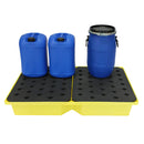 Light Goldenrod Spill Tray With Grid General Purpose 104ltr Bund