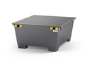 Dim Gray Spill Pallet Pro-Line In Steel for 1 IBC, Painted, Grid
