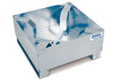 Gray Spill Pallet Classic-Line In Steel For 1 Drum, Galv., Access. Underneath, Drum Support