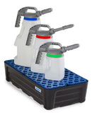 Light Gray Spill Tray For Small Containers Pro-Line In Polyethylene (PE) With PE Grid, 48 Litres