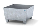 Gray Spill Pallet Classic-Line In Steel For 1 Drum Galv., Accessible Underneath, No Grid