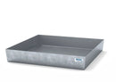 Slate Gray Spill Pallet Classic-Line In Steel For 1 Drum, Galvanised, No Grid