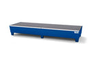 Midnight Blue Spill Pallet Classic-Line In Steel For 4 Drums Painted Accessible Underneath With Grid