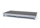 Gray Spill Pallet Classic-Line In Steel For 8 Drums, Galv., Access. Underneath With Grid