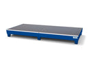 Slate Gray Spill Pallet Classic-Line In Steel For 8 Drums, Painted, Access Underneath, With Grid