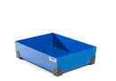 Steel Blue Spill Tray For Small Containers Classic-Line In Steel, Painted, No Grid, 65 Litre