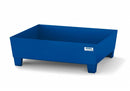 Midnight Blue Spill Pallet Classic-Line In Steel For 1 Drum Painted, Accessible Underneath, No Grid