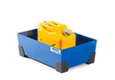 Steel Blue Spill Tray For Small Containers Classic-Line In Steel, Painted, No Grid, 30 Litre